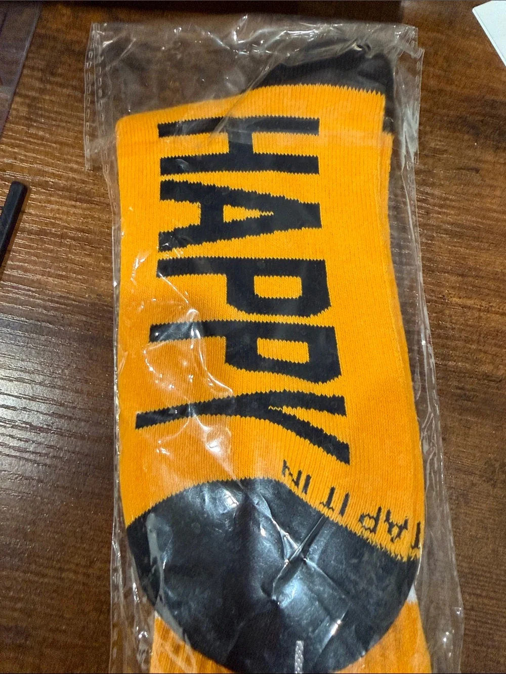 Crew Athletic Socks in Orange, Black & White